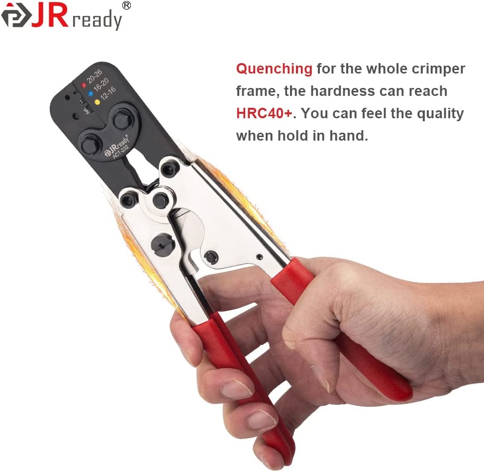 JRready Crimp Tool ACT-232 (M22520/37-01) for Crimping Heat Shrinkable Splices