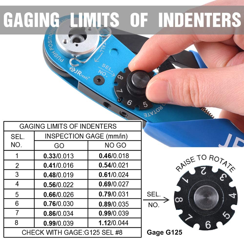 ACT-AS2 JRready Small Form Factor Mil-Spec Crimp Tool, M22520/2-01, for Miniature Connectors, 20-32AWG