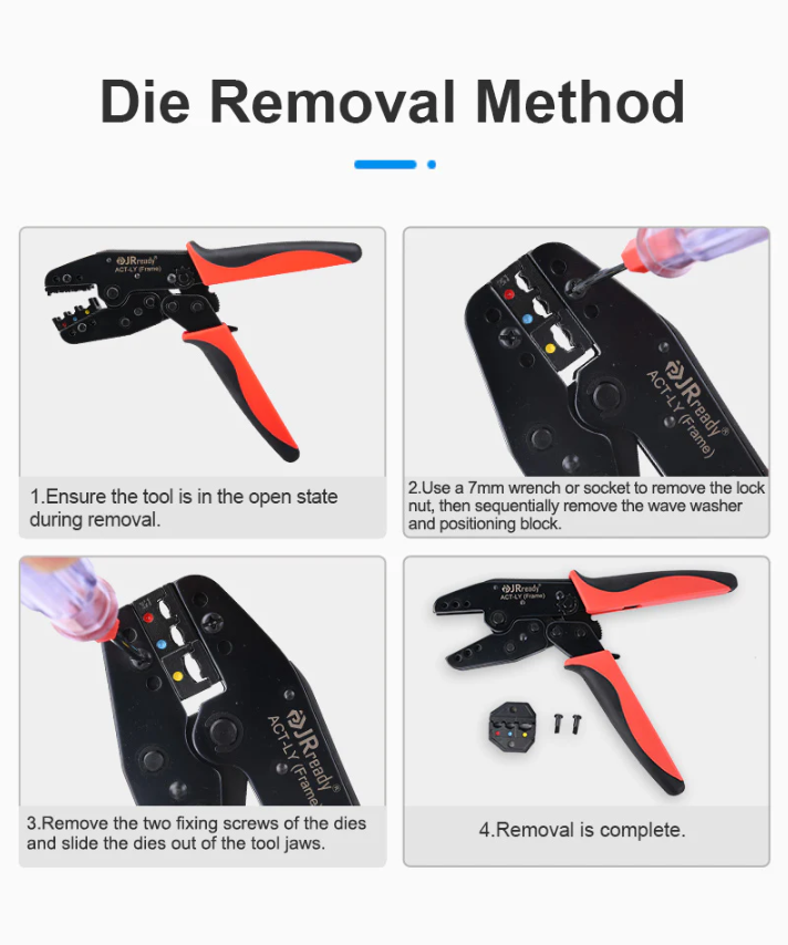 JRready ACT-LY-2H Ratcheting Crimp Tool
