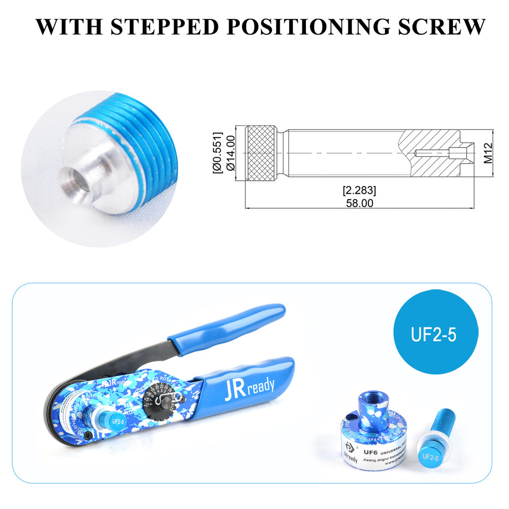 ST2147 JRready Crimp Tool & Positioner Kit, M22520/1-01, Turret Head TH1A, TH163, TH4, UF6-UF2-5