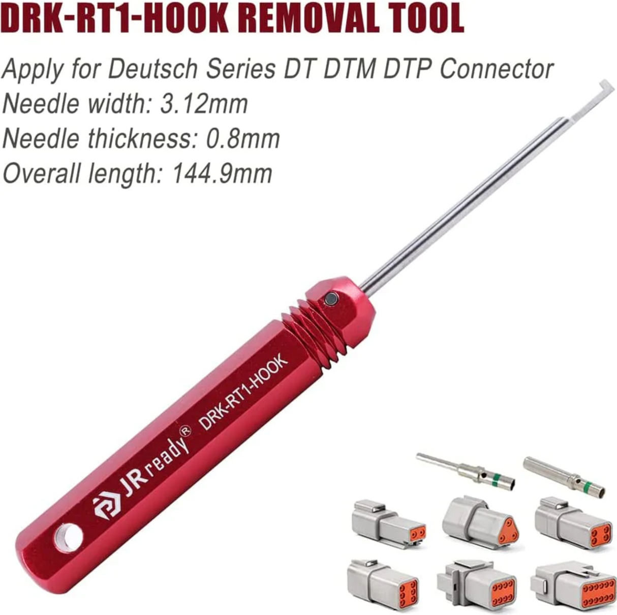 ST5236 JRready Deutsch Connector Removal Tool Kit: 5 Metal & 8 Plastic Removal Tools
