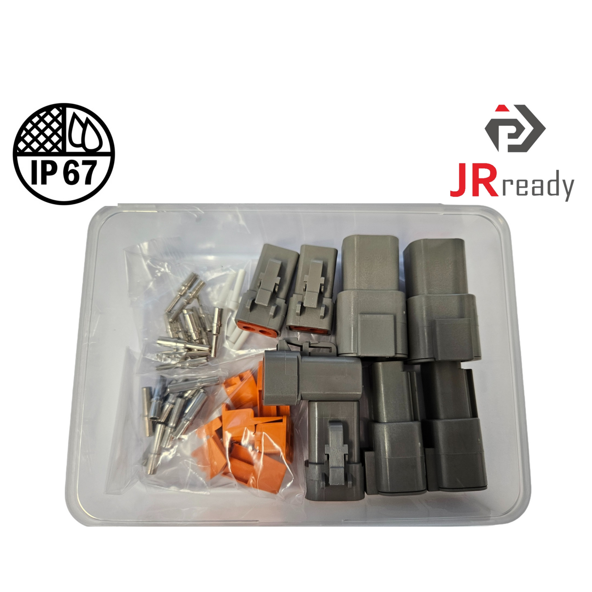 ST6367 Deutsch DTP Connectors 2-pin*2, 4-pin*2, IP67 Waterproof, Solid Contacts*12
