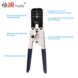 JRready ACT-AD10 Ratcheting Wire Crimp Tool for Heat Shrink connectors, Insulated Terminals and Butt splices in Wire 22-18, 16-14, 12-10AWG