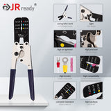 JRready ACT-AD10 Ratcheting Wire Crimp Tool for Heat Shrink connectors, Insulated Terminals and Butt splices in Wire 22-18, 16-14, 12-10AWG