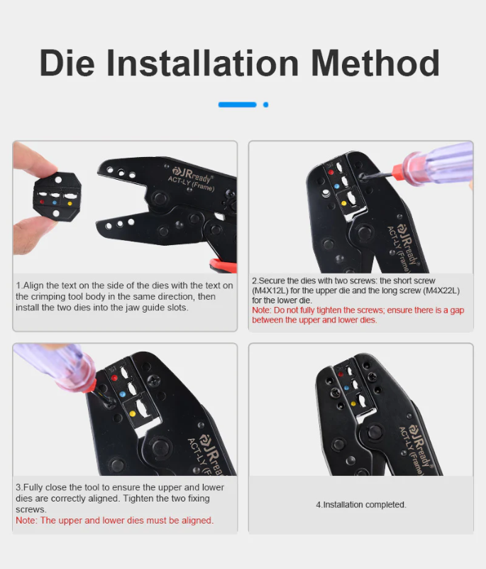 JRready ACT-LY-2H Ratcheting Crimp Tool