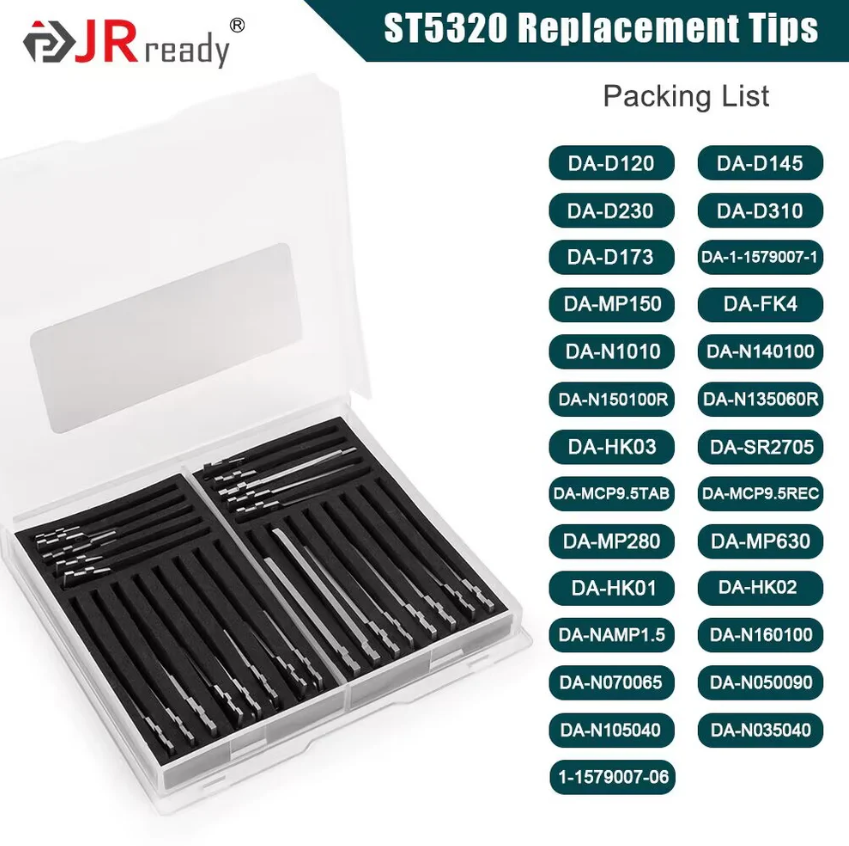 JRready ST5320 Replacement Tip Kit (27 pcs) for Terminal Removal Tool – JRready New Zealand jrready-st5320-replacement-tip-kit-27-pcs-for-terminal-removal-tool-jrready-new-zealand